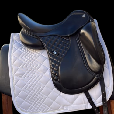 Olympic, black, black stitching, 17.5", serial no : 1021023