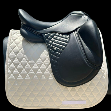 Olympic, black, black stitching, 18", serial no 1022016